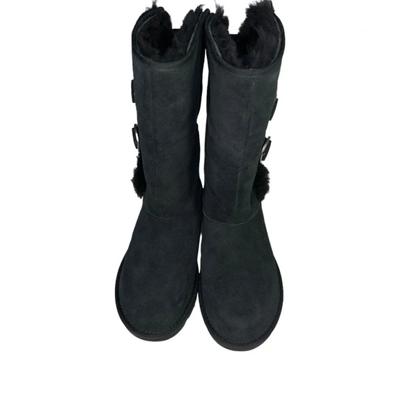 UGG Women's Aletheia Suede Boot in Black.  Sz: 5 - Picture 4 of 9
